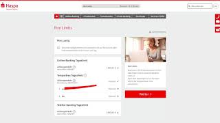 Wie ändere ich mein Überweisungslimit  Hamburger Sparkasse  OnlineBanking Haspa [upl. by Hnamik]