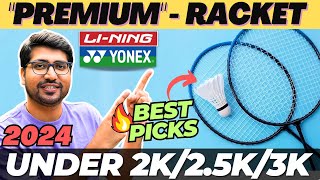 Best Badminton Racket Under 3000⚡Top 5 Rackets in 2024⚡Best Badminton Racket Under 2500 [upl. by Crim]