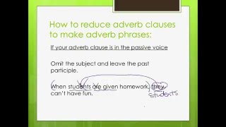 Reduced Adverb Clauses [upl. by Eimmas]