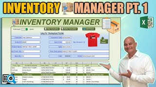 Create This AMAZING Excel Application that Tracks Purchases Sales AND Inventory Part 1 [upl. by Charissa93]