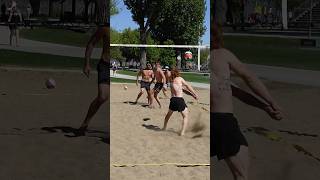 Big rally with Lil Red volleyball vball beach beachvolleyball rally shorts kelowna summer [upl. by Alhan]