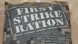 MRE Review First Strike Ration Menu 3 [upl. by Arst370]