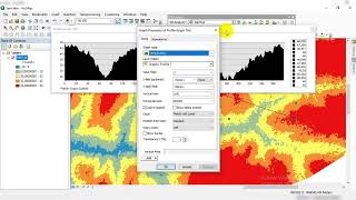 🔴 ArcGis  Générer le Profil Topographique à partir dun MNTSRTM dans ArcMap [upl. by Auhsuoj]