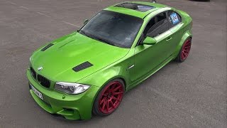 640HP BMW 1M Coupe Widebody THE HULK  REVS amp DRAG RACES [upl. by Kindig857]