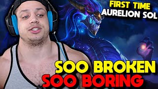 Tyler1 FIRST TIME Aurelion Sol Mid [upl. by Benny]