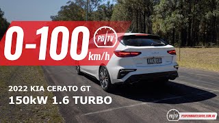 2022 Kia Cerato GT hatch 0100kmh amp engine sound [upl. by Richardson]