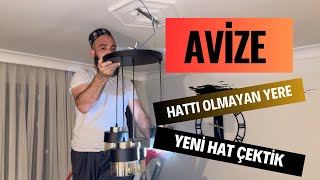 avize hattı nasıl çekilir [upl. by Petulia]