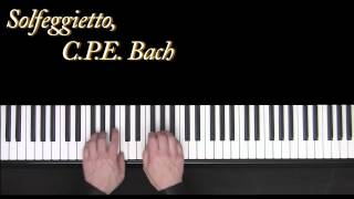 Solfeggietto  CPE Bach  piano  Frederic Bernachon [upl. by Rivi]