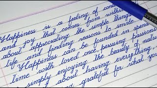 Cursive writing practice  How to write Cursive Writing  English Calligraphy [upl. by Hosbein]