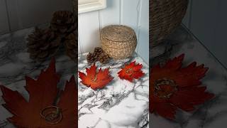 Wir machen heute DIY Blätterschalen mit lufttrocknenden Ton 🍁 diy diyprojects basteln herbst [upl. by Bluhm]