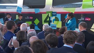 Pour les 40 ans du TGV des artistes chantent sur un remix du jingle SNCF [upl. by Ivett955]