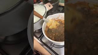 Sadza and dried spinach in peanut butter sauce food cooking [upl. by Aeki]