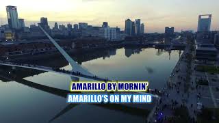 AMARILLO BY MORNING GEORGE STRAIT KARAOKE LYRIC NO VOCAL [upl. by Ellehcirt]