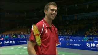 Group Day 3  Denmark JOJorgensen vs Malaysia Daren Liew  Thomas Cup 2012 [upl. by Siusan]