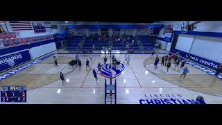 Lincoln Christian vs Bishop Neumann Reserve Volleyball [upl. by Aihtnic856]