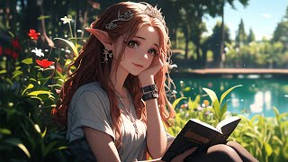 Chilling Day By the Lake Medieval Folk Music Nature Ambience RPG Song [upl. by Geibel]