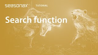 Seasonax Feature Tutorial Search function [upl. by Savanna]