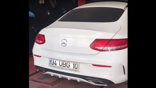 MERCEDES C180 COUPE 16 KUMANDALI VAREX EGZOZ SESİ [upl. by Eirehs]