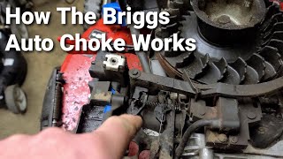 How The Auto Choke Works On A Briggs And Stratton Lawnmower Engine briggsandstratton lawnmower [upl. by Ayila]