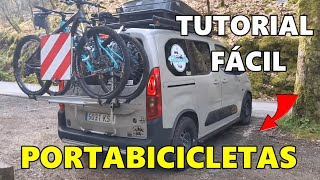 👉 Cómo instalar PORTABICIS en FURGONETA Berlingo  Rifter  Vito  Volkswagen SE PUEDE ADAPTAR FÁCIL [upl. by Aneelak]