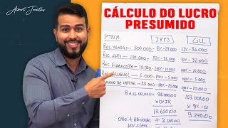 CÁLCULO LUCRO PRESUMIDO do IRPJ e CSLL [upl. by Tiemroth]