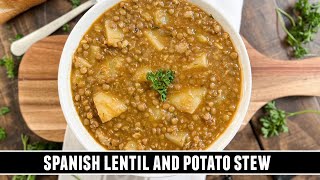 Classic Spanish Lentil amp Potato Stew  Heartwarming OnePan Recipe [upl. by Peria212]