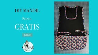 DIY Mandil con Bolsas  PATRÓN GRATIS  Mandil para Maestras [upl. by Kjersti877]