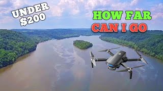 Holystone Hs360s Range Test over the Susquehanna River 6100 Feet flight [upl. by Apoor]