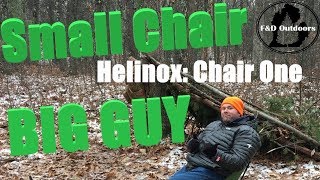 BIG GUY GEAR REVIEW 6 Helinox Chair One [upl. by Imoin]