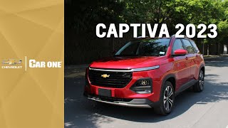 Captiva 2023  Ficha técnica  La nueva suv familiar  Car One Chevrolet [upl. by Alsworth]