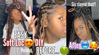 My First time Doing SOFT LOCS on my NATURAL Hair FAIL Vickey Cathey [upl. by Lampert]