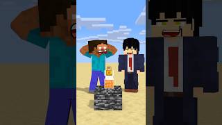 HELP Herobrine To Power Up And Open Bottle friendship shorts trending anime [upl. by Alaecim984]