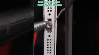 How to clean iPhone charging Port tech shorts mobilephonefixit iphone angelandshreyash1469 [upl. by Seabrook]