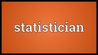 Statistician Meaning [upl. by Aisset]