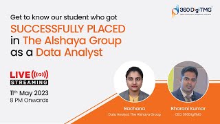 Interview with Rachana  Placed at Alshaya Group  Data Analyst  360DigiTMG [upl. by Ramyaj]