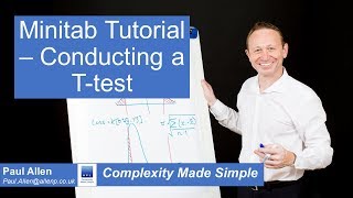 Minitab Tutorial T test [upl. by Sibyls434]