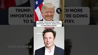 Trump Its bigger than me were going to save this country Trump x Elon Musk [upl. by Sirod]