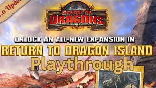 School Of Dragons  Return To Dragon Island  Expansion Playthrough [upl. by Soalokcin]