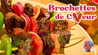 Brochettes de Cœur de Bœuf  La Recette Parfaite 🍢 [upl. by Blossom]