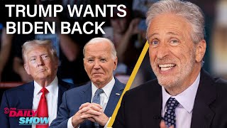 Jon Stewart on Why Trump Wants Biden Back So Badly Hes Reusing His Old Attacks  The Daily Show [upl. by Htebzile]