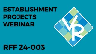 Establishment Projects Webinar [upl. by Harriott]