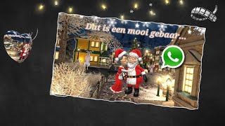 Kerstgroet via Whatsapp nieuwjaarswens messenger [upl. by Fayette]