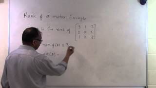 Chapter0405 Lesson Rank of a Matrix Example 1 [upl. by Nirak]