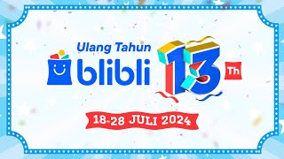 Blibli yang ultah yg untung 1 Indonesiaaaa 😭👍❤️ UltahBlibli13th [upl. by Camile]