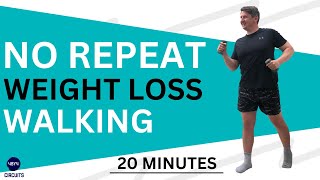 Walking Exercise For WEIGHT LOSS Over 50 Cardio And STANDING Abs NO REPEAT [upl. by Brod957]