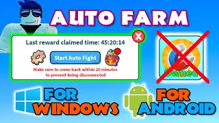 Auto Farm in Roblox Weapon Fighting Simulator for Windows and for Android without Magnet Tutorial [upl. by Milburr]