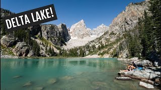 Grand Teton National Park Day 2 Hiking to Delta Lake [upl. by Orsay918]