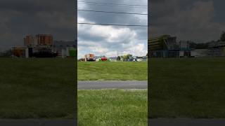 Seton Fest Carnival Setup Day 1 fairrides ride carnivalride ride setup work [upl. by Atirhs]