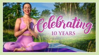 LIVE Community Celebration  10 years of Yoga with Kassandra [upl. by Ereveniug898]