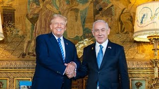 President Trump Israeli PrimeMinister Netanyahu trump news film interview movie [upl. by Ycal]